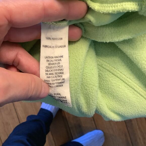 L.L. Bean, Ladies, Soft green, Fleece Zip Up, Size medium ✅😎 - Picture 3 of 3
